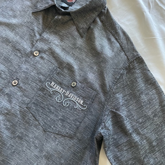 Harley Davidson Button Down Short Sleeve Shirt - Picture 2 of 14